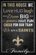 New Orleans Saints 17" x 26" In This House Sign