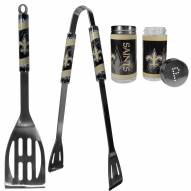 New Orleans Saints 2 Piece BBQ Set with Tailgate Salt & Pepper Shakers