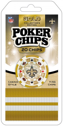 New Orleans Saints 20 Piece Poker Chips Set