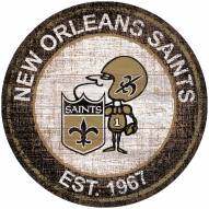 New Orleans Saints 24" Heritage Logo Round Sign