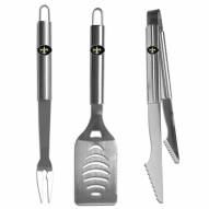 New Orleans Saints 3 Piece Stainless Steel BBQ Set