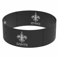 New Orleans Saints 36" Round Steel Fire Ring