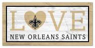 New Orleans Saints 6" x 12" Love Sign