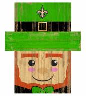 New Orleans Saints 6" x 5" Leprechaun Head