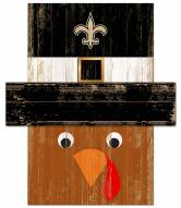 New Orleans Saints 6" x 5" Turkey Head