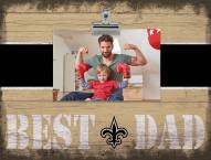 New Orleans Saints Best Dad Clip Frame