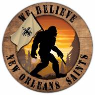 New Orleans Saints Bigfoot 12" Circle Sign