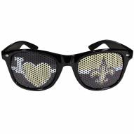 New Orleans Saints Black I Heart Game Day Shades