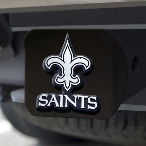 New Orleans Saints Black Matte Hitch Cover