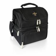 New Orleans Saints Black Pranzo Insulated Lunch Box