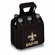 New Orleans Saints Black Six Pack Cooler Tote