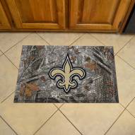 New Orleans Saints Camo Scraper Door Mat