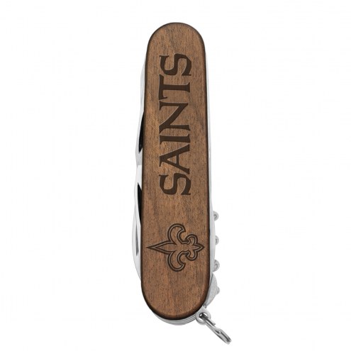 New Orleans Saints Classic Wood Pocket Multi Tool