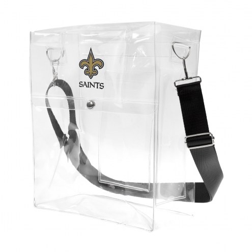 New Orleans Saints Clear Ticket Satchel