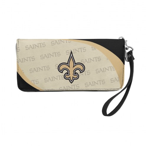 New Orleans Saints Curve Zip Organizer Wallet