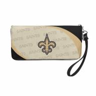 New Orleans Saints Curve Zip Organizer Wallet