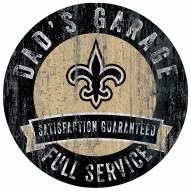 New Orleans Saints Dad's Garage Sign