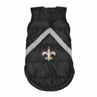 New Orleans Saints Dog Puffer Vest