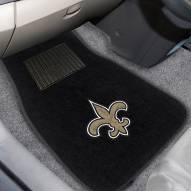 New Orleans Saints Embroidered Car Mats