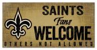 New Orleans Saints Fans Welcome Sign