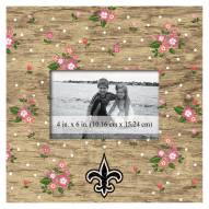 New Orleans Saints Floral 10" x 10" Picture Frame