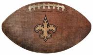 New Orleans Saints Football Shaped Sign