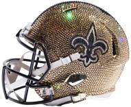 New Orleans Saints Full Size Swarovski Crystal Football Helmet