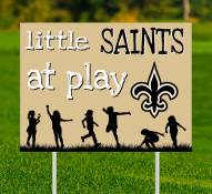 New Orleans Saints Little Fans at Play 2-Sided Yard Sign