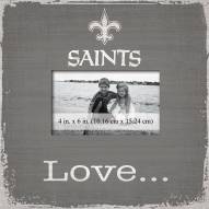 New Orleans Saints Love Picture Frame