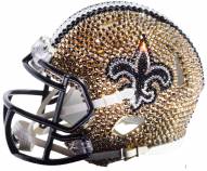 New Orleans Saints Mini Swarovski Crystal Football Helmet