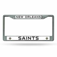 New Orleans Saints NFL Chrome License Plate Frame