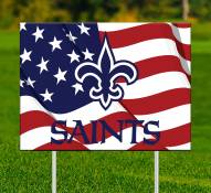 New Orleans Saints Patriotic Yard Sign