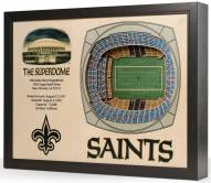 New Orleans Saints 25-Layer StadiumViews 3D Wall Art