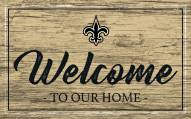 New Orleans Saints Team Color Welcome Sign