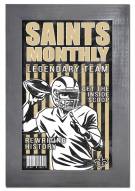 New Orleans Saints Team Monthly 11" x 19" Framed Sign