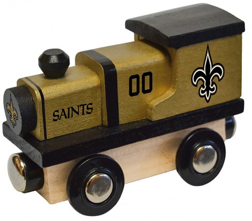 New Orleans Saints Wood Toy Train