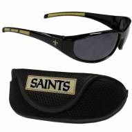 New Orleans Saints Wrap Sunglasses and Case Set