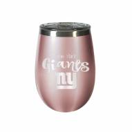 New York Giants 10 oz. Rose Gold Blush Wine Tumbler