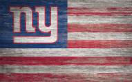 New York Giants 11" x 19" Distressed Flag Sign