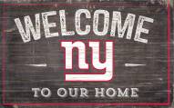 New York Giants 11" x 19" Welcome to Our Home Sign