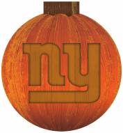 New York Giants 12" Halloween Pumpkin Sign