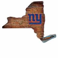New York Giants 12" Roadmap State Sign