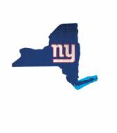 New York Giants 12" Team Color Logo State Sign