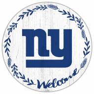 New York Giants 12" Welcome Circle Sign