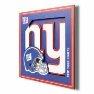 New York Giants 12" x 12" 3D Logo Series Wall Art