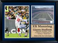 New York Giants 12" x 18" Eli Manning Photo Stat Frame