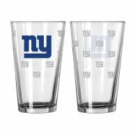New York Giants 16 oz. Satin Etch Pint Glass