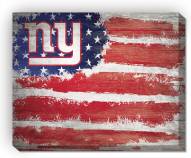 New York Giants 16" x 20" Flag Canvas Print