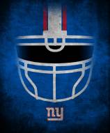 New York Giants 16" x 20" Ghost Helmet Canvas Print