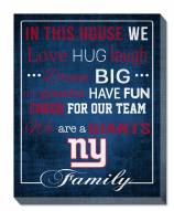 New York Giants 16" x 20" In This House Canvas Print